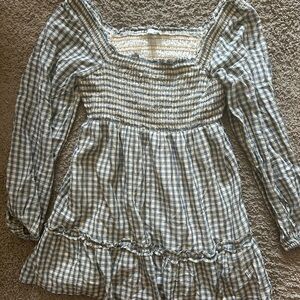 American Eagle Outfitters Plaid Dress with Smocked Detail (NWT)
